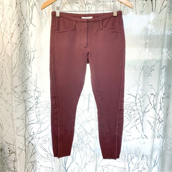 3.1 Phillip Lim Jodhpur BROWN ankle zipper zip skinny leg stretch pants leggings - Picture 4 of 16